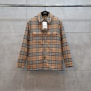 버버리 체크셔츠 양털자켓
