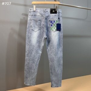 루이비통 24FW 모노그램 블랙탭 워싱 데님 팬츠