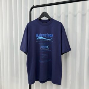 발렌시아가 드라이클리닝 로고 반팔 티셔츠