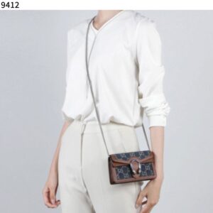 구찌 [GUCCI] 수입고급 구찌 미니크로스 디오니소스  데님브라운