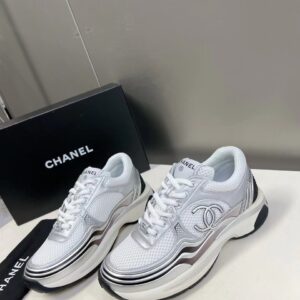 샤넬 cc로고 크루즈 메탈 매쉬 레더 실버