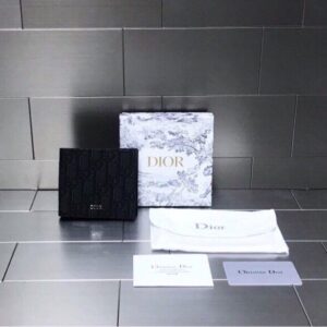 디올 DI*R HOMME Oblique 자카드 반지갑