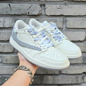 트레비스 스캇 x 프라그먼트 Design x Air 조던1 Low 0G SP AJ1 그레이