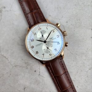 IWC 샤프하우젠 포르투기저 화이트다이얼 골드침