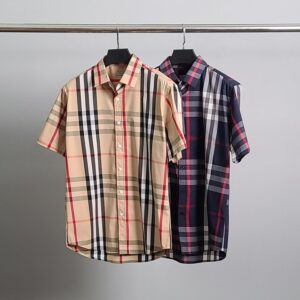버버리 라인체크 반팔 셔츠