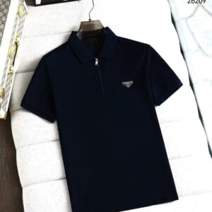 프라다 25SS 삼각로고 카라 티셔츠