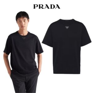 프라다 코튼 반팔(블랙)