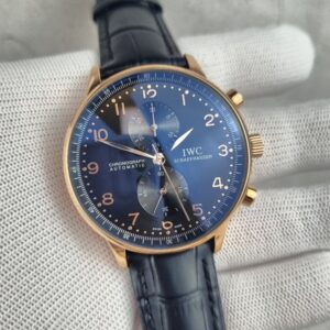 IWC 샤프하우젠 포르투기저 블랙다이얼 골드침
