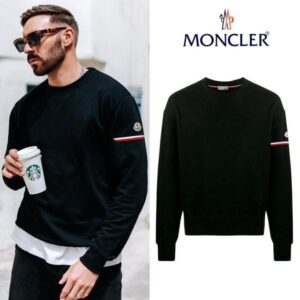 몽클레어 삼선 암밴딩 커플 맨투맨