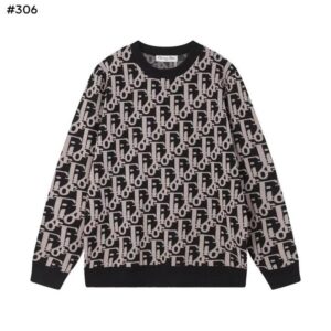 디올 24fw 오블리크 자카드 라운드 스웨터