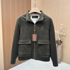 로로피아나 2025fw LP 스웨이드 트러커자켓