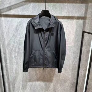 루이비통 25FW LV 사각 패턴 후드 바람막이