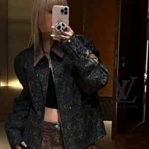 루이비통 골덴 카라 포인트 문양 자켓