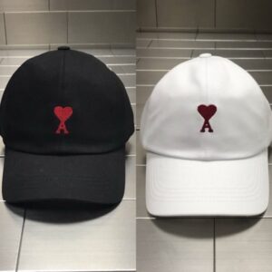 아미 하트자수 볼캡