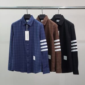 톰브라운 화이트완장 타탄체크 셔츠