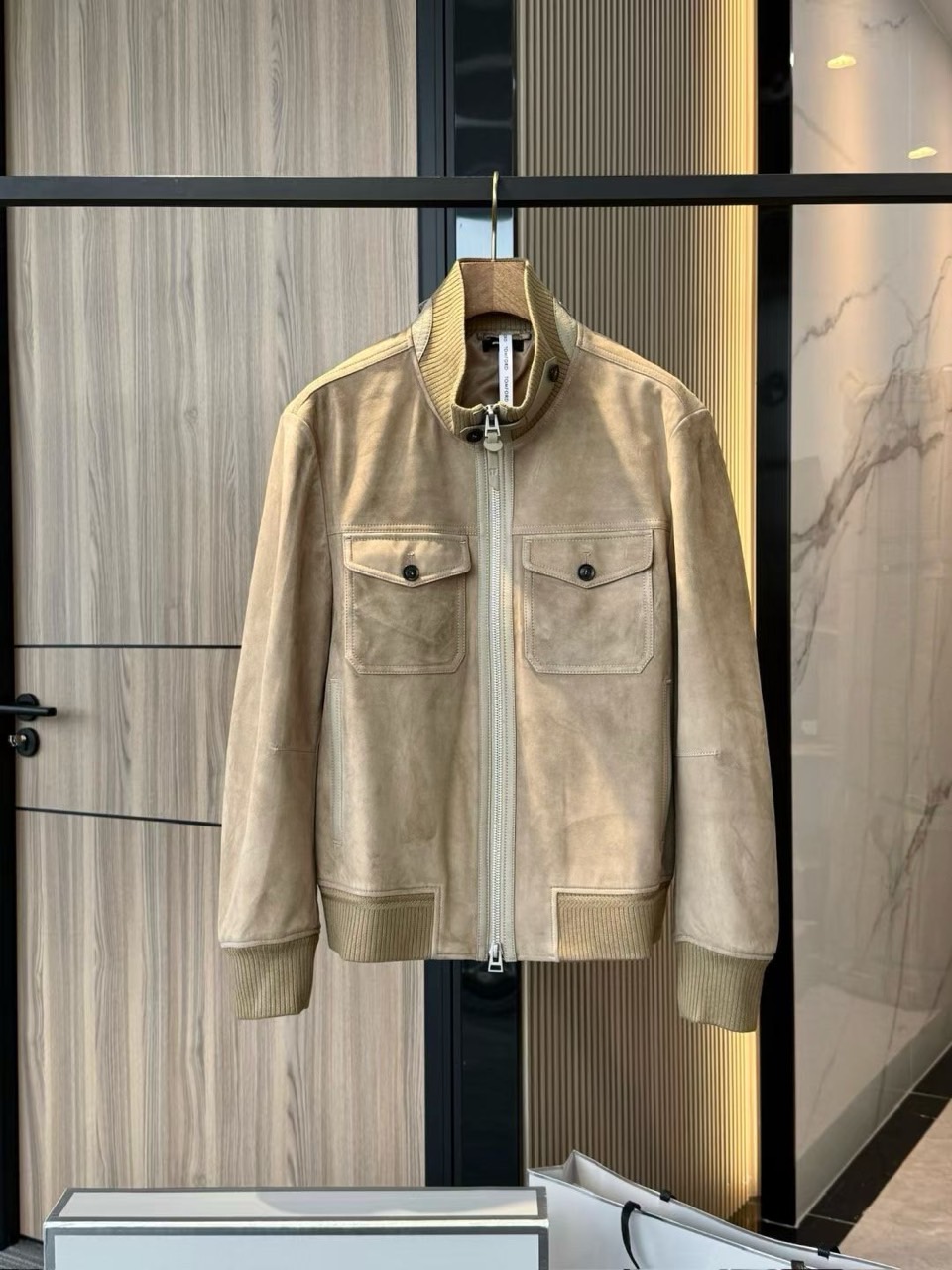 톰포드-TOM FORD 스웨이드 바이크 재킷 A-0561