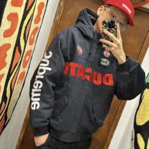 슈프림 × 두카티 후드 레이싱 자켓
