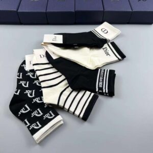 디올 남녀공용 5종 양말세트