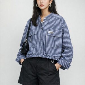 미우미우 스트링 셔츠형자켓