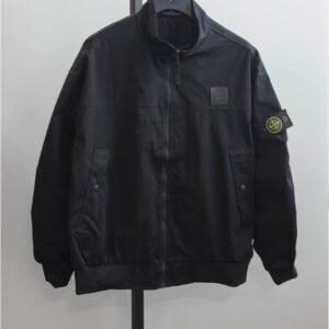 스톤아일랜드 [STONE ISLAND] 블랙 윈드 레지스턴트 드롭 재킷