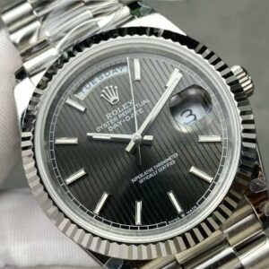 로렉스 C공장 3255 데이데이트 올실버 그레이 스트라이프 다이얼 (프레지던트) 40MM