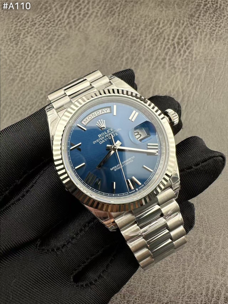 로렉스 C공장 3255 데이데이트 블루 다이얼 (프레지던트) 40MM