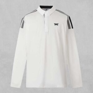PXG 컬러 블록 카라 롱 슬리브 티셔츠