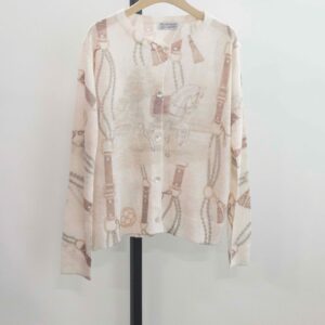 브루넬로쿠치넬리 [Brunello Cucinelli] 여성 자개 버튼 슬리브 니트 탑 가디건