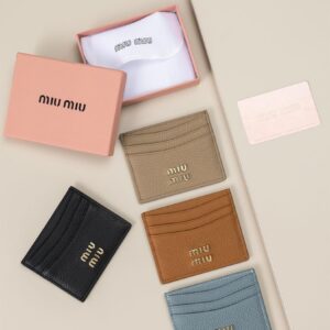 미우미우 [MIU MIU] 수입프리이엄급 미우미우 가죽 카드 지갑
