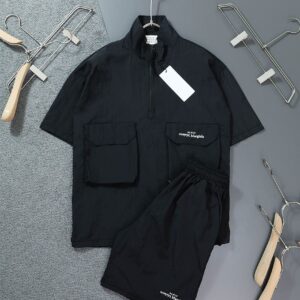 메종마르지엘라 포켓 자수 하프 집업 아노락 세트