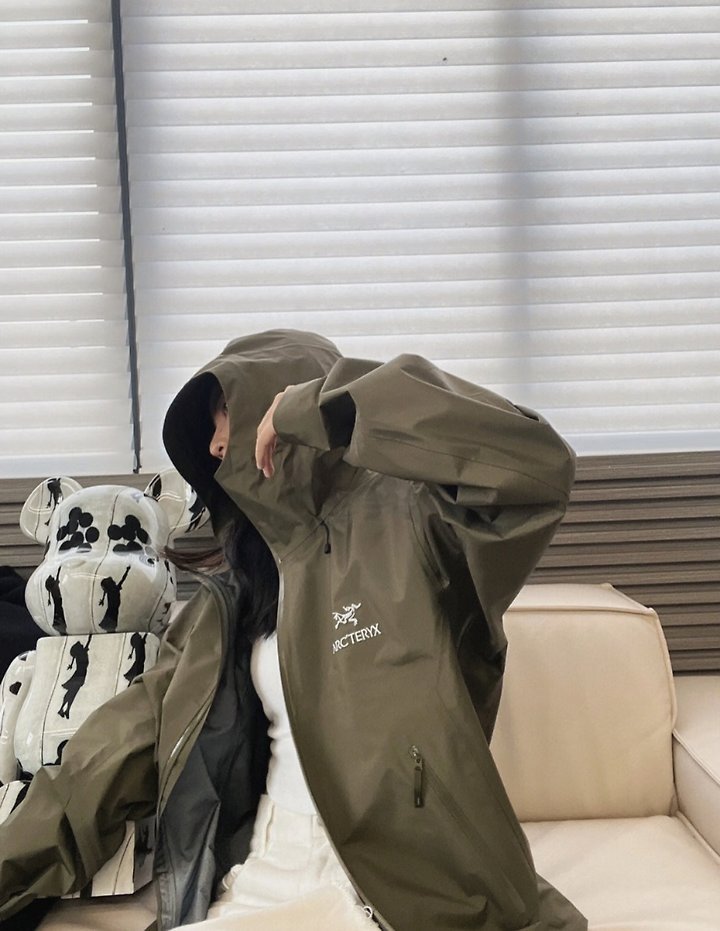 아크테릭스 남성용 아웃도어 방수 하드쉘 완전 밀봉 재킷