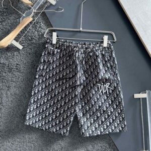 디올 오블리크 패턴 자수 반바지