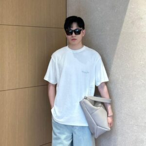 디올 테리코튼 자수로고 반팔