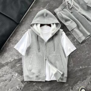 브루넬로 쿠치넬리-B.C 지퍼 후드 조끼 재킷 -1339