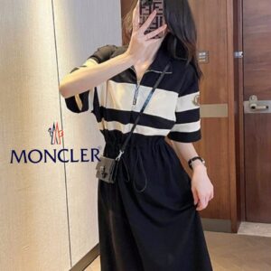 몽클레어 프리즌 반집업 원피스
