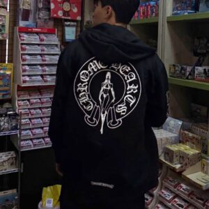 크롬하츠 데들리 돌 홀스슈 바인 대거 집업 후드