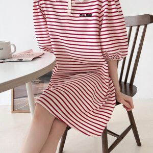 미우미우 스트라이프 원피스