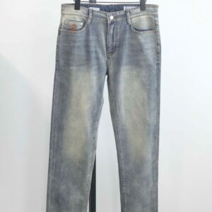 브루넬로쿠치넬리 [Brunello Cucinelli] 남성 블랙패치 워싱 데님팬츠