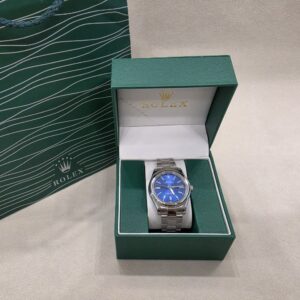 로렉스 오이스터 퍼페츄얼 41mm 블루 다이얼