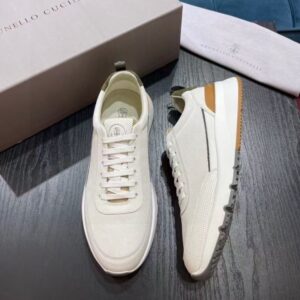 브루넬로 쿠치넬리 카키탭 스니커즈