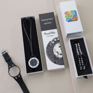 오데마피게 [Audemars Piguet] 스와치 x 오데마 피게 바이오세라믹 로얄 팝 오초 네그로 스트랩포함 세트