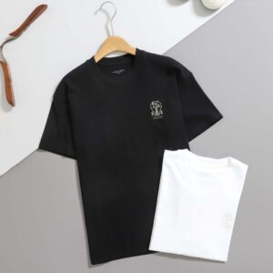 브루넬로쿠치넬리 [ B*unello Cucinell ] 남여공용 백 'HERITAGE' 로고 반팔 티셔츠