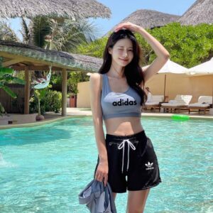 아디다스 불꽃 로고 4ps 래쉬가드 세트