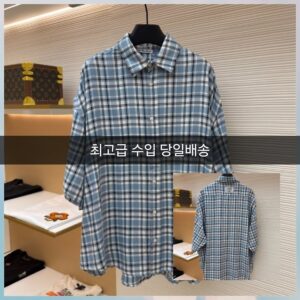 아크네스튜디오 블루체크 플란넬 셔츠