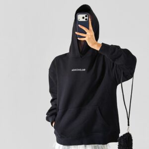 발렌시아가 백로고 후드