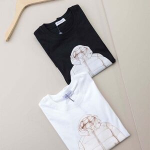 몽클레어 [MONCLER] 다운 재킷 프린트 코튼 티셔츠