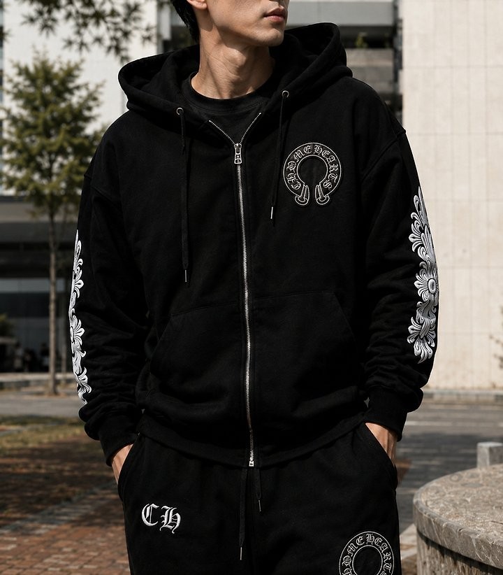크롬하츠 가죽 말굽 후드집업, 가죽 말굽 팬츠