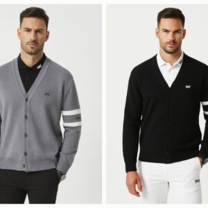 PXG MAN LINE POINT V-NECK SWEATER CARDIGAN